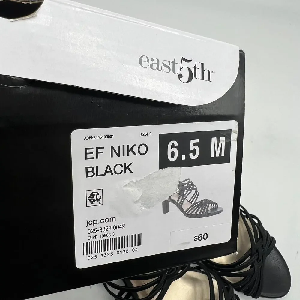 East 5th East Fifth Niko Women Shoes Heel Sandal Black Size 6.5M
